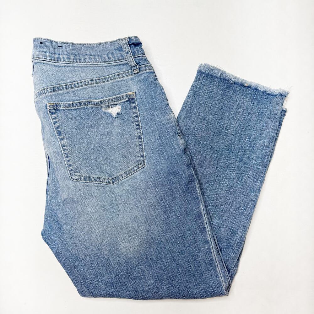 GAP Distressed Girlfriend Jeans